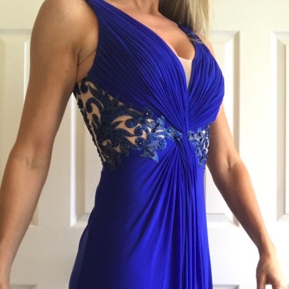 Royal Blue Formal Floor Length Gown